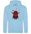 Жіноча толстовка (худі) Deadpool minion Блакитний фото