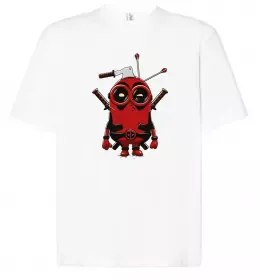 Футболка Оверсайз Deadpool f*ck you love you Белый фото