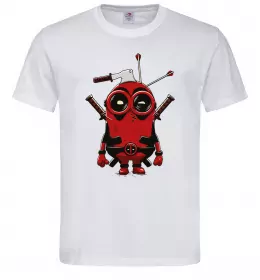 Мужская футболка Deadpool minion Белый фото