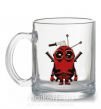 Чашка скляна Deadpool minion Прозорий фото