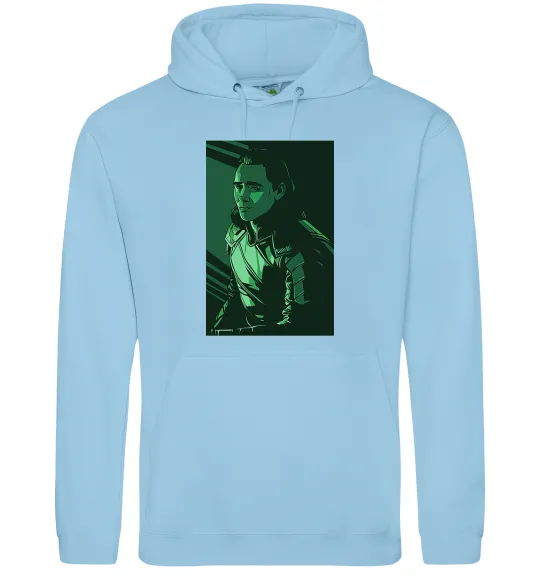 Мужская толстовка (худи) Локі геометрія Голубой фото