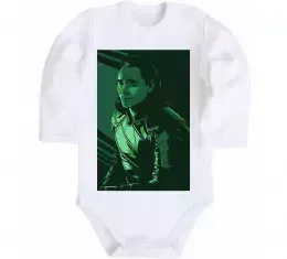 Детский боди Росомаха Белый фото