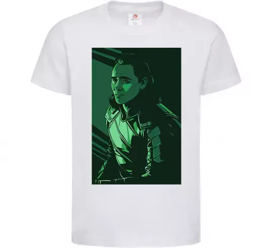 Детская футболка Локі геометрія Белый фото