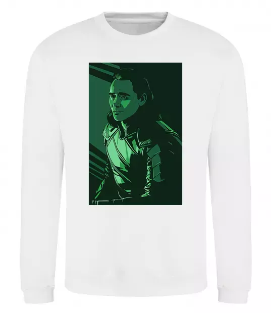 Світшот Локі геометрія Білий фото