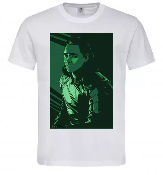 Чоловіча футболка Локі геометрія Білий фото