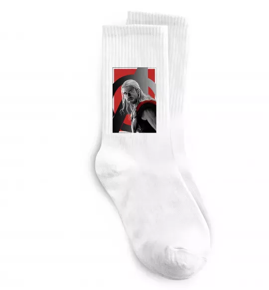 Шкарпетки Месники Тор Білий фото