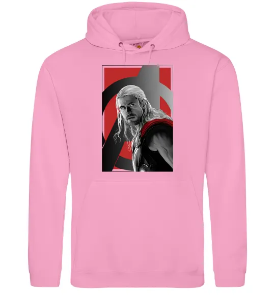 Женская толстовка (худи) Месники Тор Розовый фото