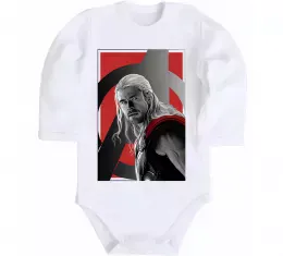 Детский боди Росомаха Белый фото