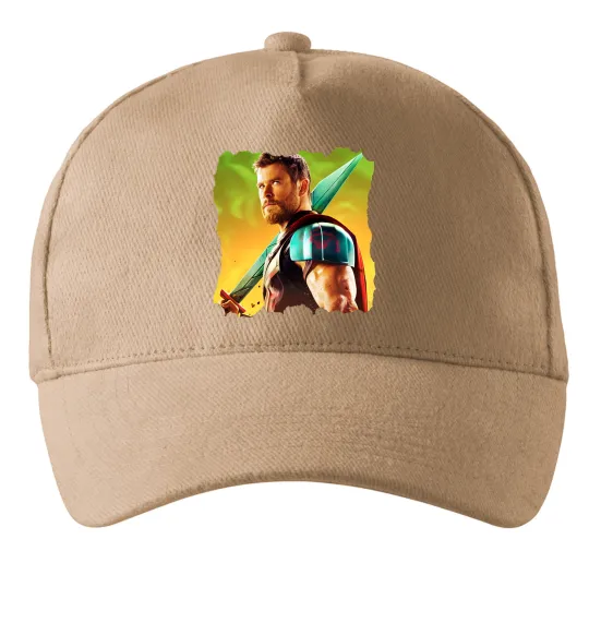 Кепка Тор з мечем Пісочний фото