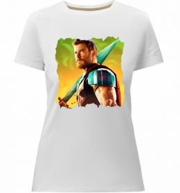 Женская премиум футболка Тор з мечем