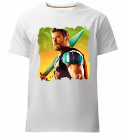 Мужская премиум футболка Капітан Америка Месники Белый фото