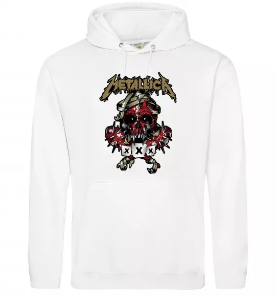 Жіноча толстовка (худі) Metallica XXX Білий фото