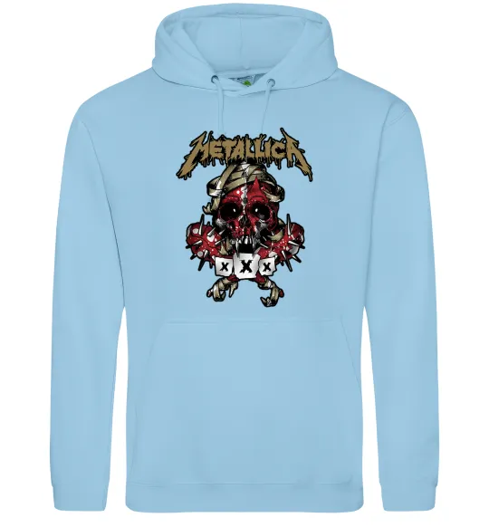 Жіноча толстовка (худі) Metallica XXX Блакитний фото