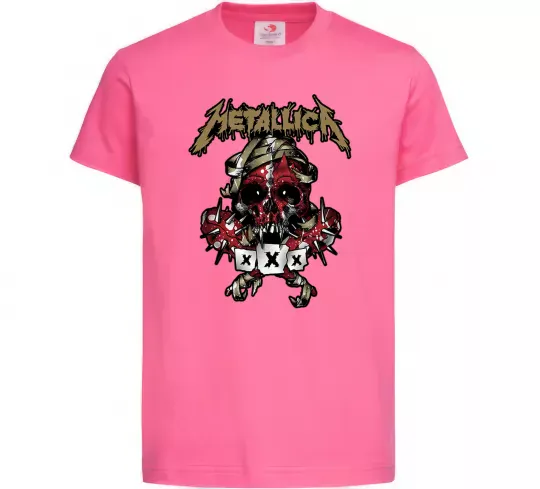 Детская футболка Metallica XXX Ярко-розовый фото