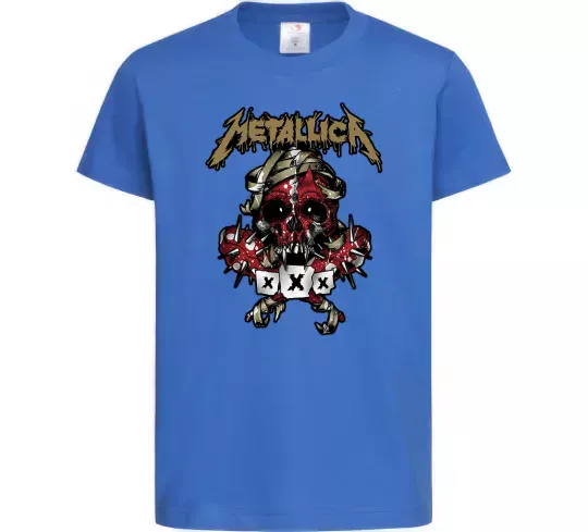 Детская футболка Metallica XXX Ярко-синий фото