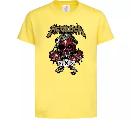 Детская футболка Metallica XXX Лимонный фото