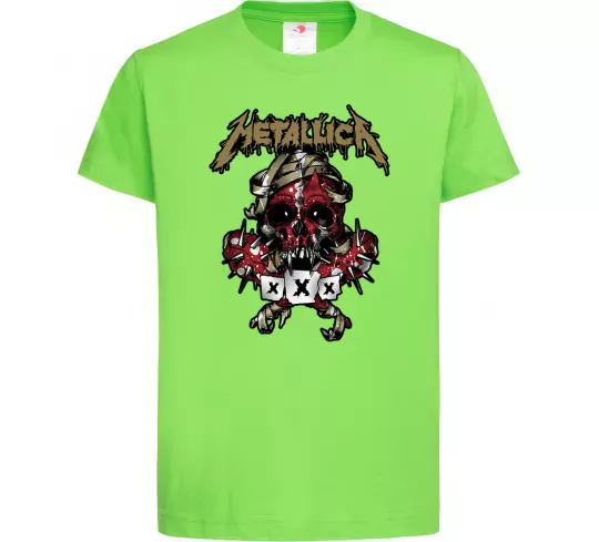 Детская футболка Metallica XXX Лаймовый фото