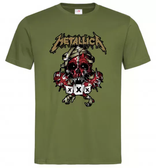 Мужская футболка Metallica XXX Оливковый фото