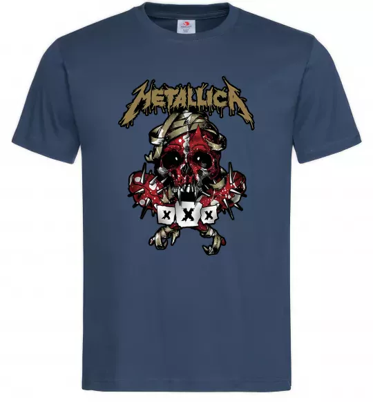 Мужская футболка Metallica XXX Темно-синий фото