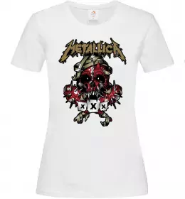Женская футболка Metallica XXX Белый фото