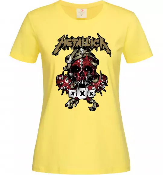 Женская футболка Metallica XXX Лимонный фото