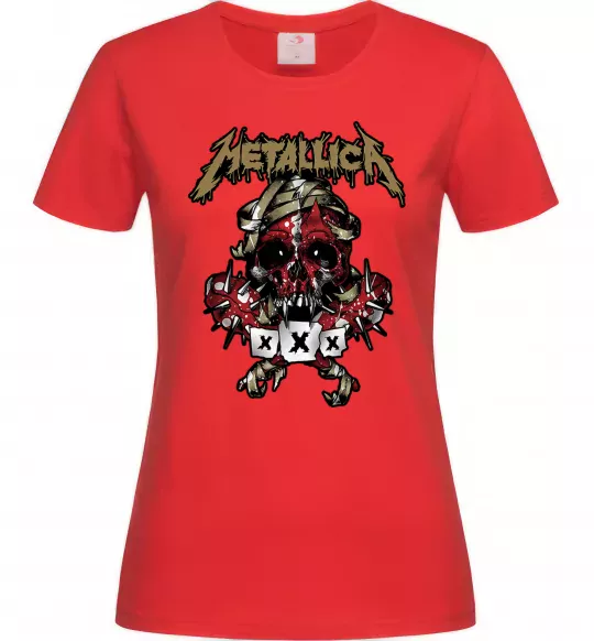 Женская футболка Metallica XXX Красный фото