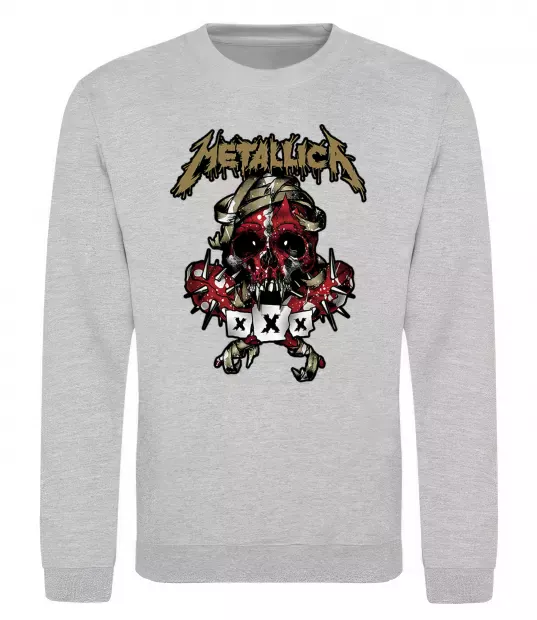 Світшот Metallica XXX Сірий меланж фото