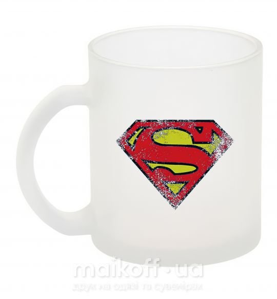 Чашка стеклянная Broken logo Superman Фроузен фото