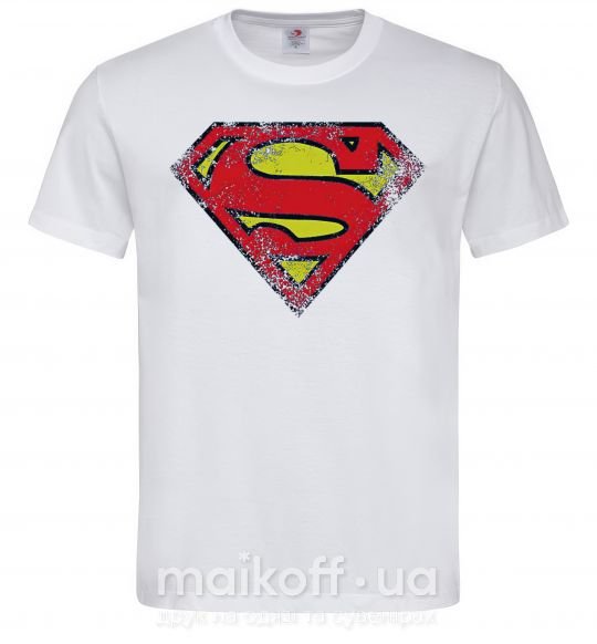 Чоловіча футболка Broken logo Superman Білий фото