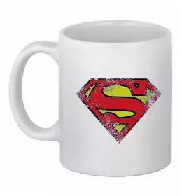 Чашка керамическая Superman retro Белый фото
