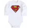 Детский боди Broken logo Superman Белый фото