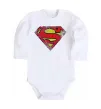 Дитячий бодік Broken logo Superman Білий фото