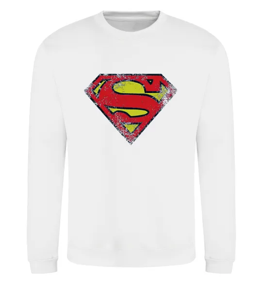 Світшот Broken logo Superman Білий фото