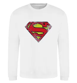 Світшот Broken logo Superman Білий фото