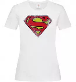 Женская футболка Supermen comic Белый фото