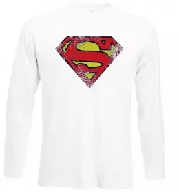 Лонгслив Superman retro Белый фото