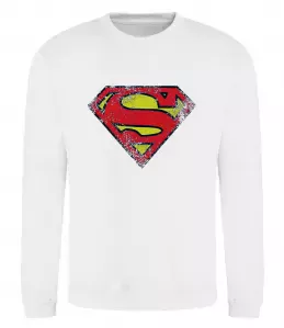 Свитшот Superman retro Белый фото