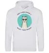 Мужская толстовка (худи) This llama doesn't want your drama Серый меланж фото