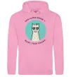 Женская толстовка (худи) This llama doesn't want your drama Розовый фото