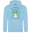 Женская толстовка (худи) This llama doesn't want your drama Голубой фото