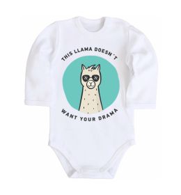 Детский боди This llama doesn't want your drama