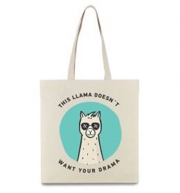 Еко-сумка This llama doesn't want your drama Еко-сумка This llama doesn't want your drama