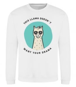 Свитшот This llama doesn't want your drama