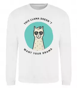 Свитшот Лама закохана Серый меланж фото