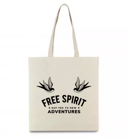 Эко-сумка Free spirit Бежевый фото