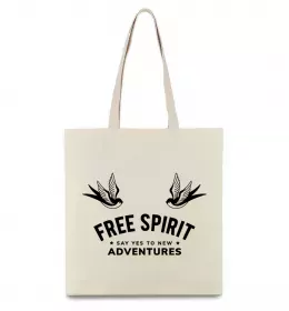 Еко-сумка Free spirit Бежевий фото