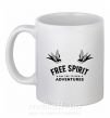 Чашка керамічна Free spirit Білий фото