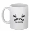 Чашка керамическая Free spirit Белый фото