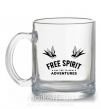 Чашка скляна Free spirit Прозорий фото