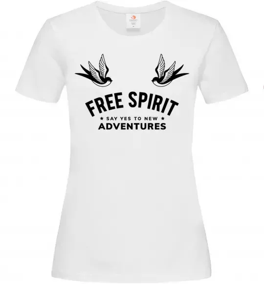 Женская футболка Free spirit Белый фото